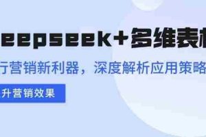 （14280期）Deepseek+多维表格，银行营销新利器，深度解析应用策略，提升营销效果