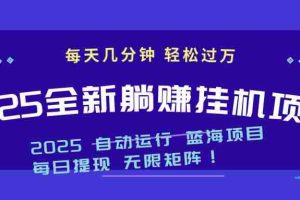 （14608期）2025z最新挂机躺赚项目 一个月轻松上万